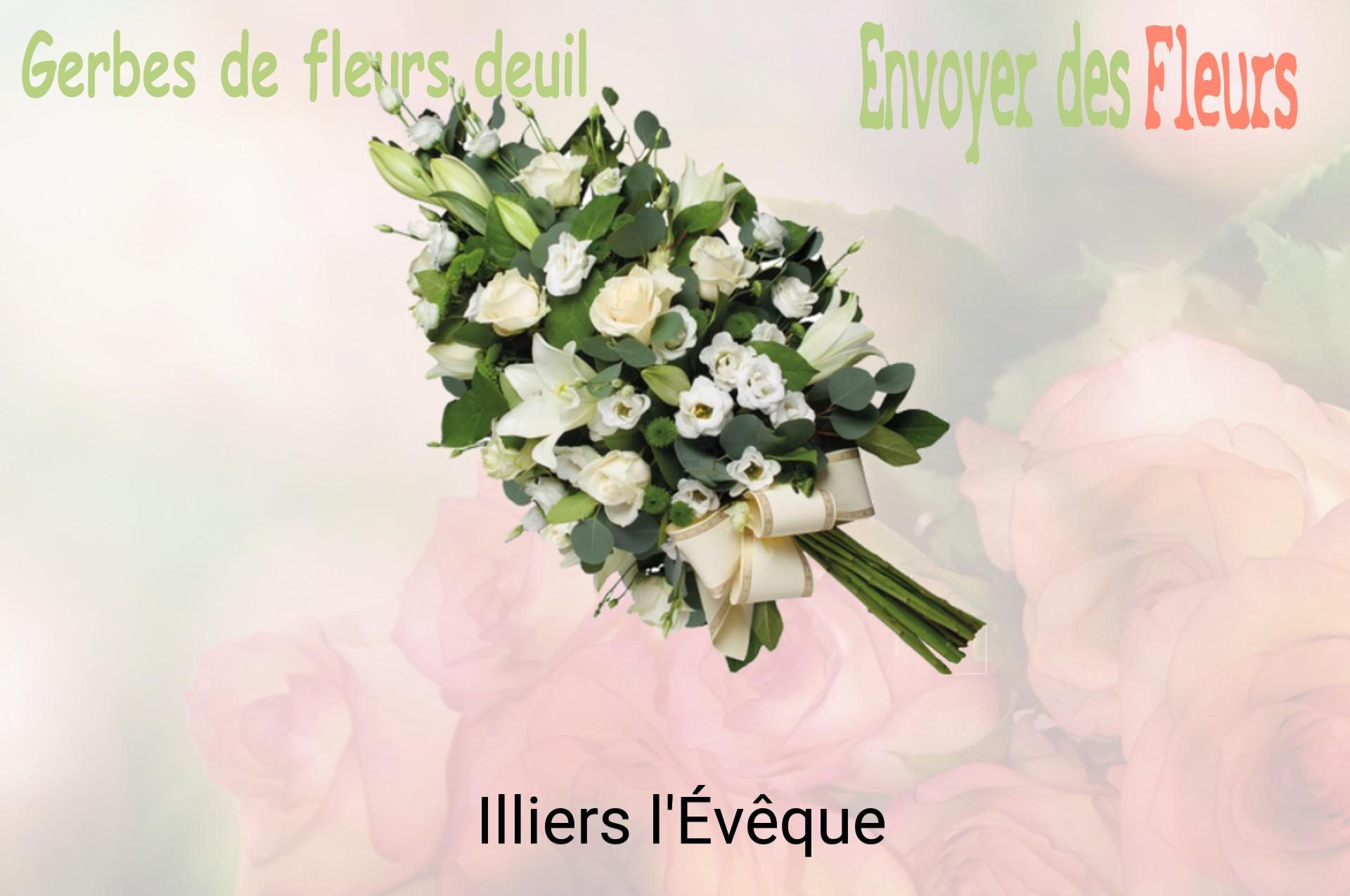 Gerbe de fleurs de deuil livrée à Illiers-l'Évêque